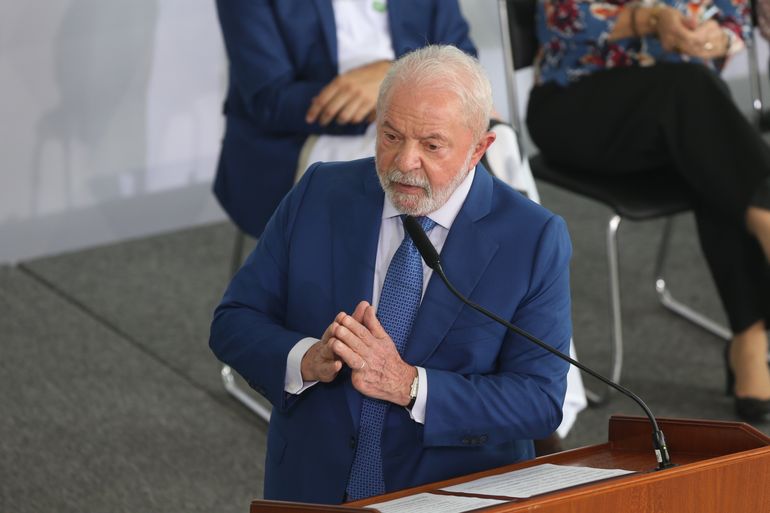 Brasília (DF) 16/02/2023 – O presidente Luiz Inácio Lula da Silva, participa da Cerimônia de anúncio dos novos valores e da expansão das bolsas CAPES, CNPq e do Programa de Bolsa Permanência (MEC): Foto Valter Campanato: Agência Brasil.