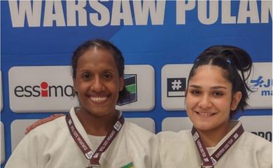 Karol Gimenes e Beatriz Freitas no Open Europeu de Judô