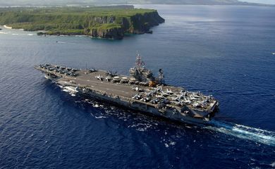 Porta Aviões da Marinha dos Estados Unidos, USS Kitty Hawk. Foto: US Navy/Divulgação