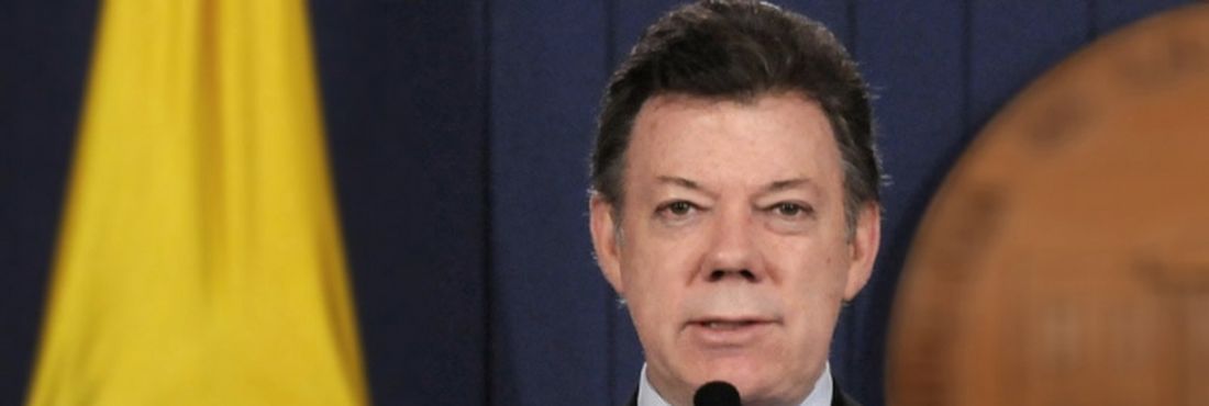 Juan Manuel Santos O presidente colombiano Juan Manuel Santos
