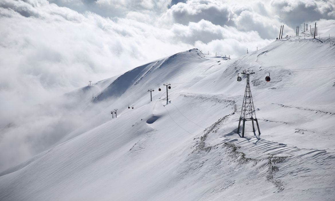 FILE PHOTO: A general view shows the Tochal ski resort, in north of Tehran