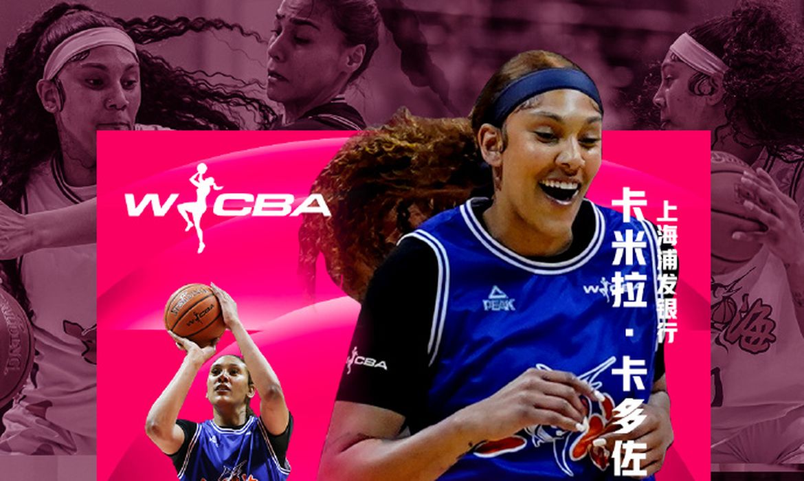 Kamilla Cardoso é eleita a melhor jogadora estrangeira da liga chinesa de basquete, em 20/03/2025