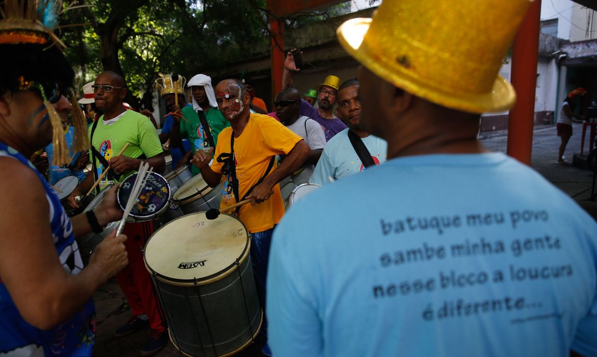Rio de Janeiro - Desfile do bloco Loucura Suburbana, com pacientes psiquiátricos do Instituto Municipal Nise da Silveira (Fernando Frazão/Agência Brasil)