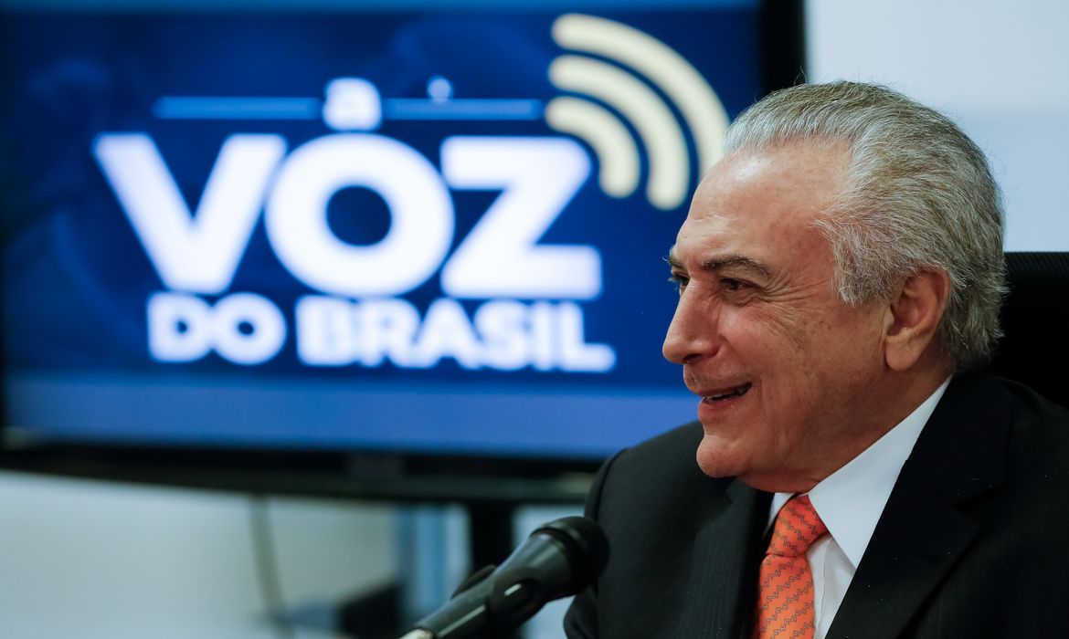 Brasília - Presidente Michel Temer durante entrevista ao programa A Voz do Brasil (Marcos Corrêa/PR)