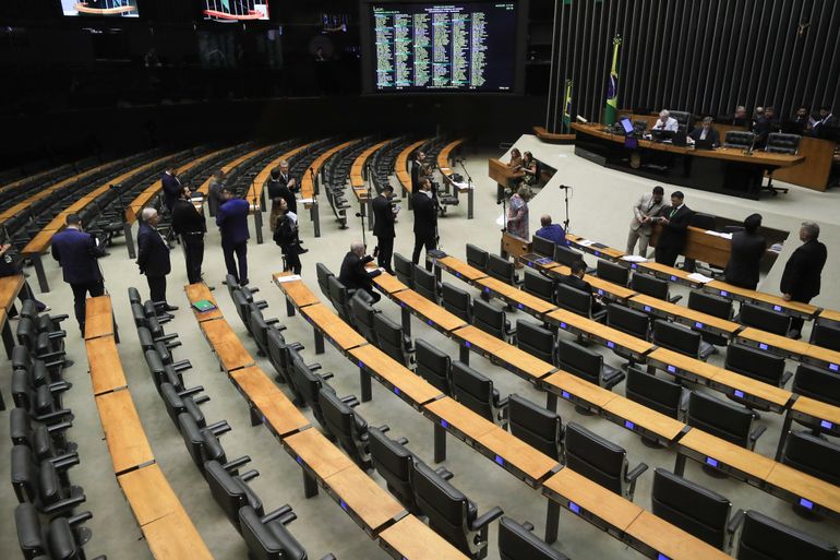 Brasília (DF) 06/02/2025  - Plenário da câmara dos deputados, durante sessão deliberativa virtual para a votação de propostas. Na pauta, sete projetos de decreto legislativo sobre acordos internacionais firmados pelo Brasil.
Foto Lula Marques/ Agência Brasil