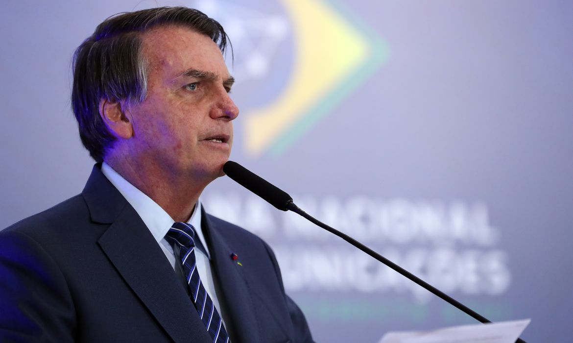 (Brasília - DF, 05/05/2021)  - Palavras do Presidente da República, Jair Bolsonaro.
Foto: Marcos Corrêa/PR