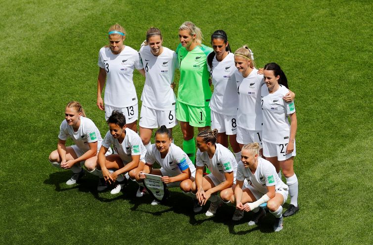 Seleção da Nova Zelândia na Copa do Mundo de Futebol Feminino - França 2019.   