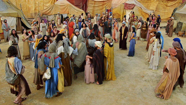 Hebreus partem para a missão em Canaã
