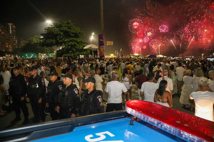 Segurança no Réveillon do Rio de Janeiro. Foto: Gov. RJ/Divulgação