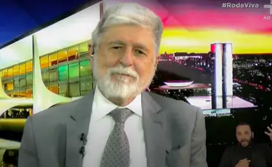 Brasília (DF), 12/08/2025 - Ministro Celso Amorim participa do programa Roda Viva na TV Cultura.
Frame TV Cultura