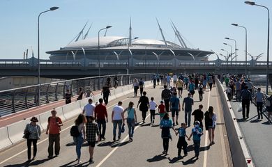 Estádio de São Petersburgo - cidade russa é uma das quatro escolhidas pela Uefa para receber as próximas quatro finais da Liga dos Campeões