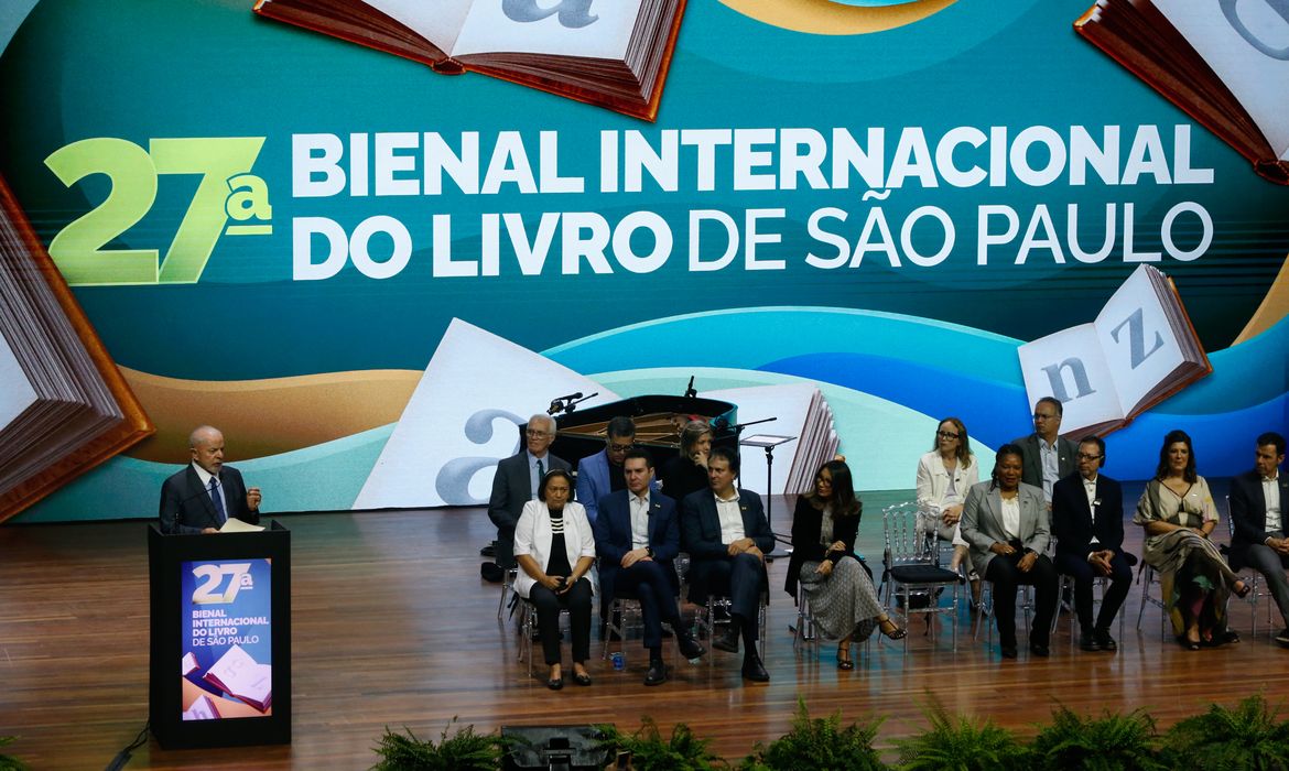 São Paulo (SP) 05/09/2024 Presidente Lula participa da abertura da Bienal do Livro de São Paulo 
Foto: Paulo Pinto/Agência Brasil