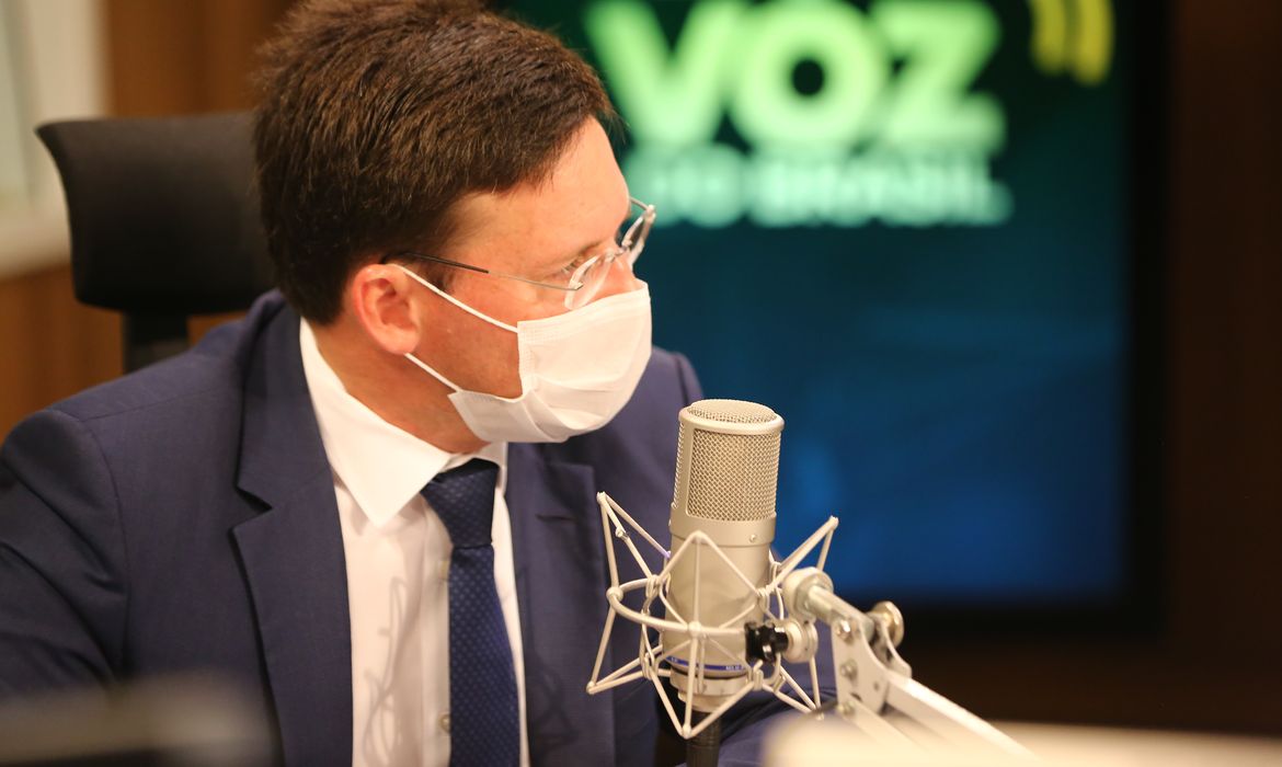 Ministro da Cidadania, João Roma, participa do programa A Voz do Brasil