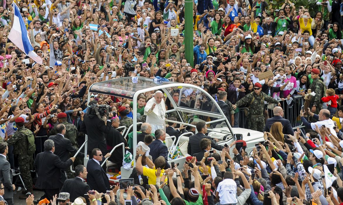 Rio de Janeiro (RJ) 21/04/2025 - Foto de arquivo - Rio de Janeiro - Papa Francisco reza missa de encerrqamento da Jornada Mundial da Juventude na praia de Copacabana.
Foto: Tânia Rêgo/Agência Brasil