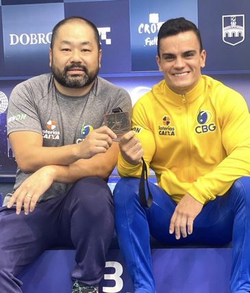 Ginasta Caio Souza fatura bronze na Copa do Mundo na Croácia