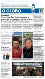 Capa do Jornal O Globo Edição 2024-04-05