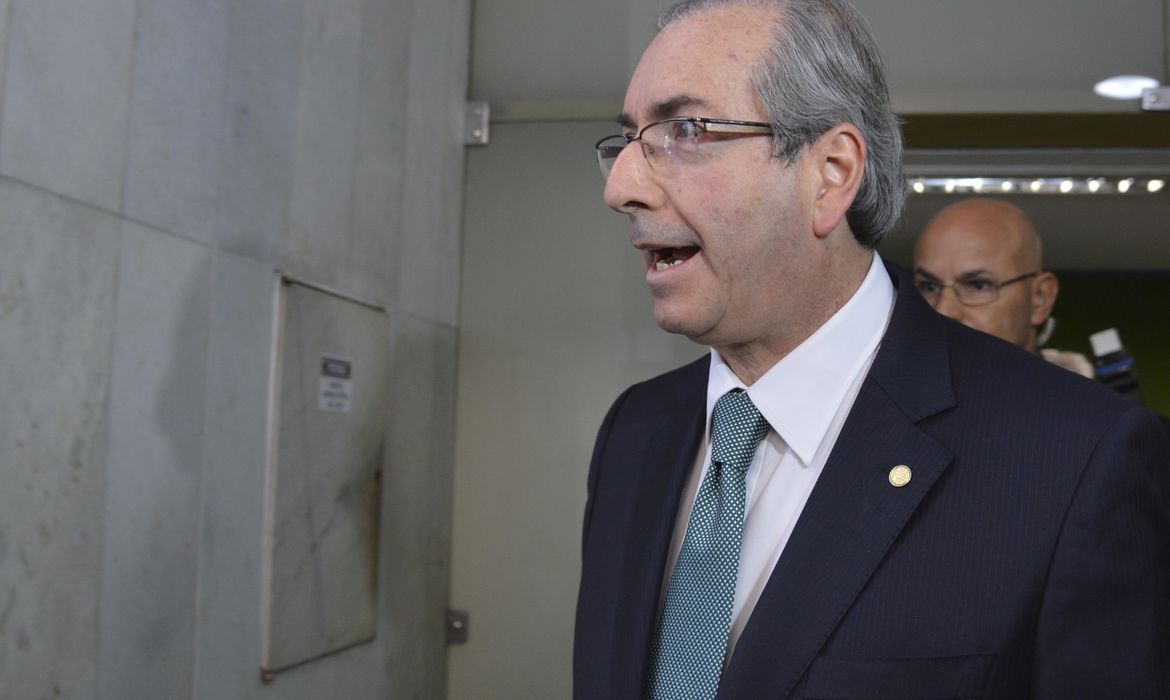 O presidente da Câmara dos Deputados, Eduardo Cunha, anunciou rompimento com o governo (Antonio Cruz/Agência Brasil)