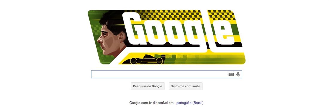 Ayrton Senna é homenageado pelo Doodle
