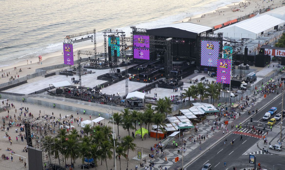 03/05/2024 -Madonna “The Celebration Tour” - Palco na Praia de Copacabana. Foto: Alexandre Macieira | Riotur