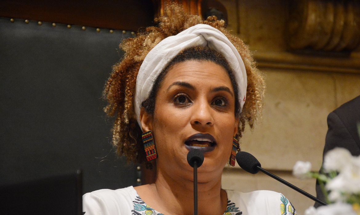 Marielle Franco em registro de novembro de 2017