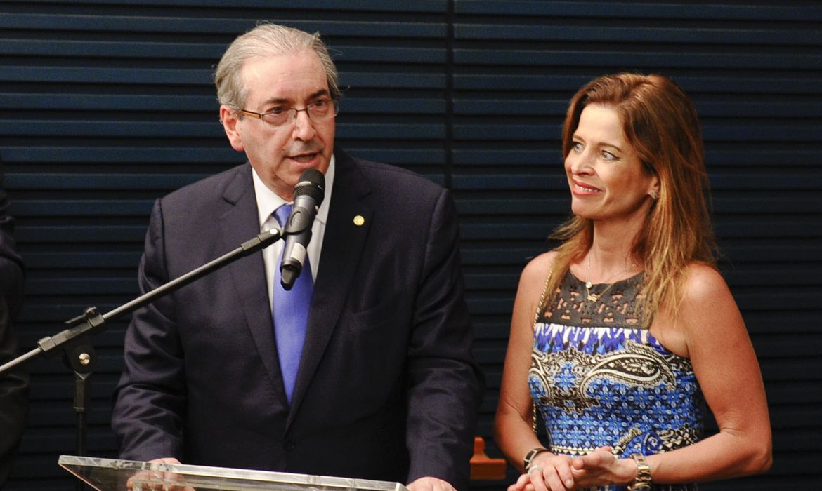 Eduardo Cunha e sua mulher, a jornalista Cláudia Cruz