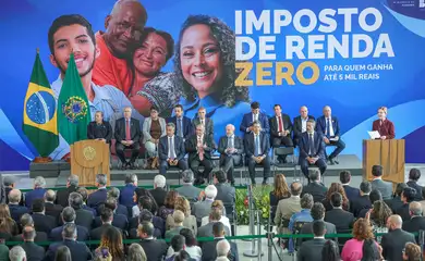 Brasília, (DF), 26/11/2025  Cerimônia que amplia a faixa de isenção e institui a tributação mínima do imposto de renda.<br />
Foto: Fabio Rodrigues-Pozzebom/ Agência Brasil