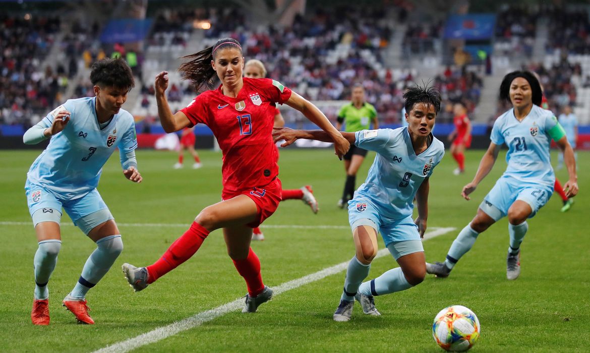 Jogadora Morgan, atacante da Seleção dos Estados Unidos na Copa do Mundo de Futebol Feminino - França 2019. REUTERS/Christian Hartmann