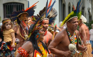 Rio de Janeiro (RJ), 15/04/2023 – Museu da República comemora o Dia dos Povos Indígenas com evento nos jardins do palácio. Foto: Tomaz Silva/Agência Brasil