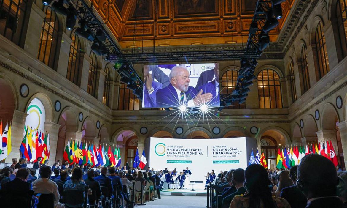 Paris (FR) 23/06/2023 - O presidente Luiz Inácio Lula da Silva participa da abertura da Cúpula para um Novo Pacto Financeiro Global.
Foto: Ricardo Stuckert/PR