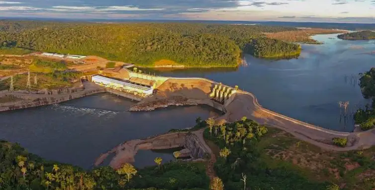 Brasília (DF) 12/11/2025  Hidrelétrica Teles Pires no Pantanal. Foto: Hidrelétrica Teles Pires /Divulgação
