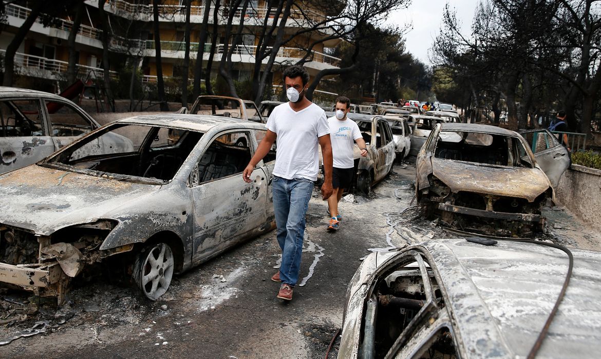 Incêndio, Grécia
 REUTERS/Costas Baltas
