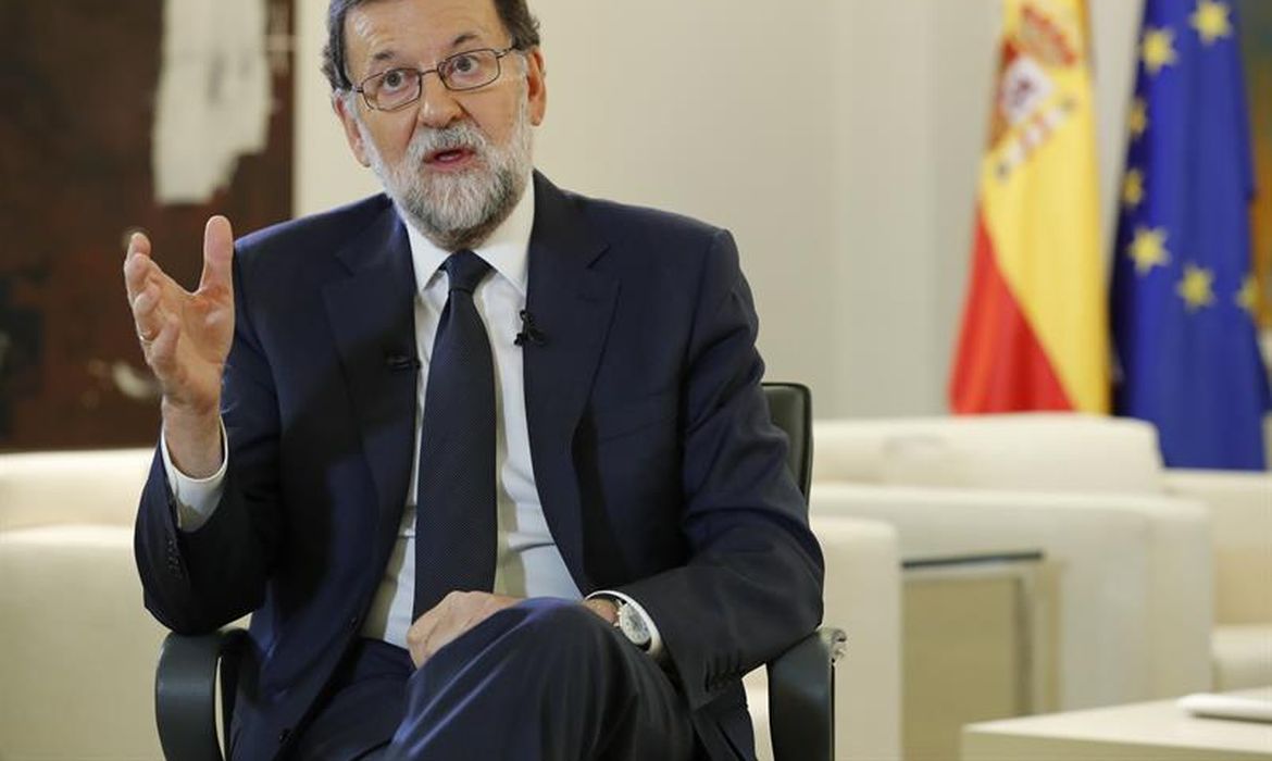 Presidente do governo espanhol, Mariano Rajoy , fala sobre a situação da Catalunha 