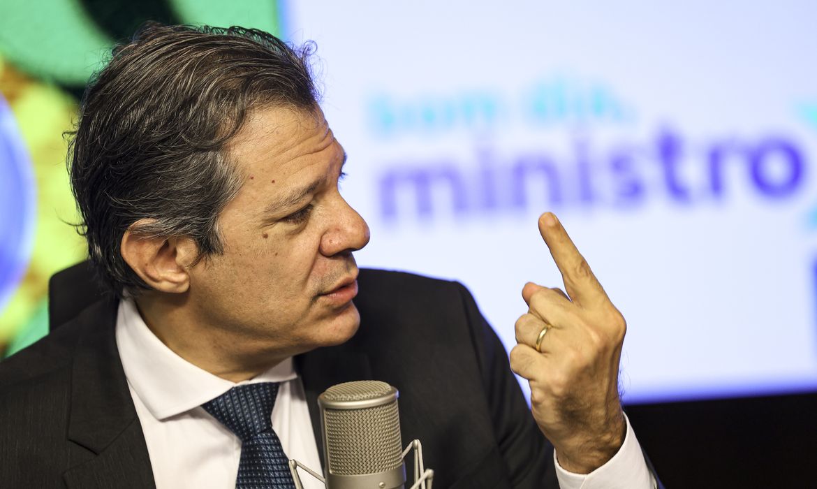 Brasília (DF), 20/03/2025 - O ministro da Fazenda, Fernando Haddad, participa do programa 