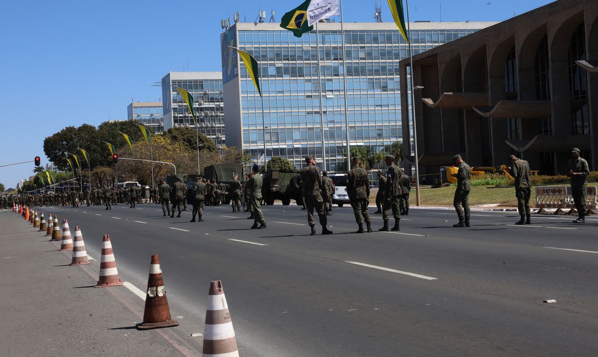 Brasília (DF) 31/08/2024  Governo federal realizou  ensaio geral para o desfile cívico-militar do 7 de setembro na Esplanada dos Ministérios. Foto Antônio Cruz/Agência Brasil