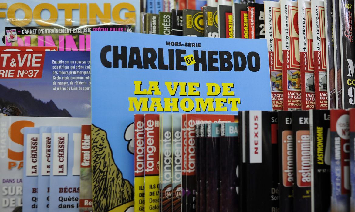 Capa de uma edição da revista francesa Charlie Hebdo
