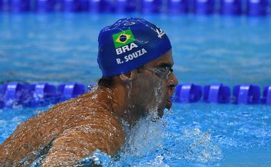 Rio de Janeiro - Brasil leva o bronze na prova de natação Revezamento 4x100m Medley Relay das Paralimpíadas Rio 2016 ( Tânia Rêgo/Agência Brasil)