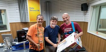 Fred Magalhães e Mestre Dourado do Trombone, do Bloco do Patubatê