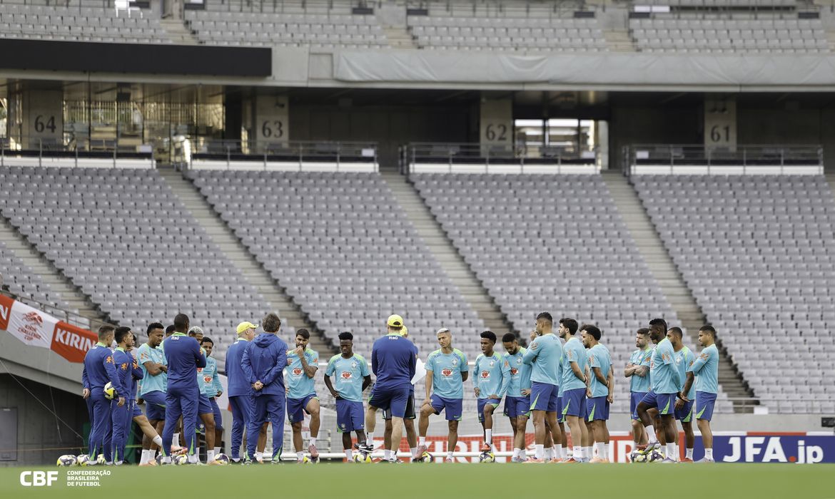 Rafael Ribeiro/CBF/Direitos Reservados seleção brasileira, treino, data fifa