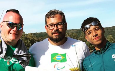 Alessandro da Silva, MIchel Gustavo - medalhas Torneio Paralímpico Freital, na Alemanha