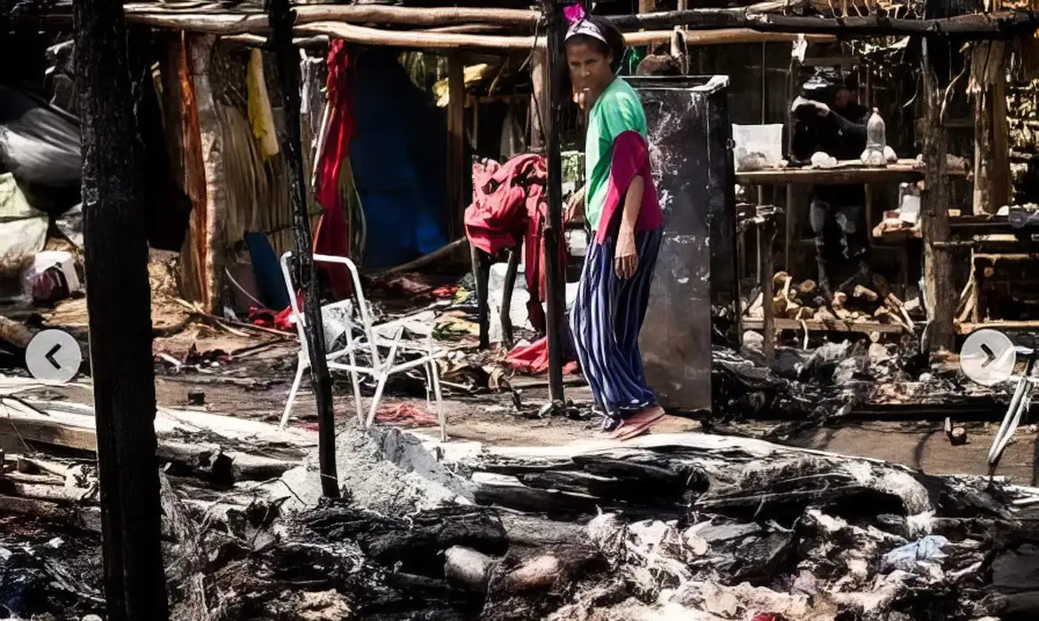 Parauapebas (PA) - Incêndio em acampamento do MST deixa 9 mortos, no Sul do Pará. Foto: Instagram/Ícaro Matos/MST-PA