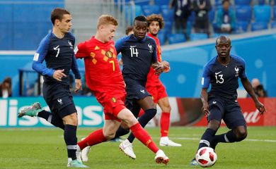 Copa 2018, Bélgica e França, Início de jogo