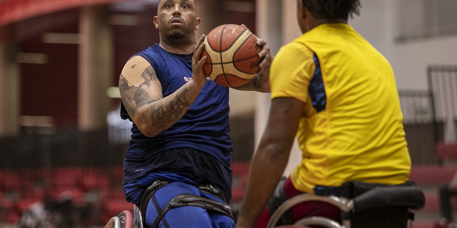 Leandro de Miranda - basquete paralímpico - Treino da Seleção Brasileira de basquete em CR no CT Paralímpico Brasileiro - 29/09/2021