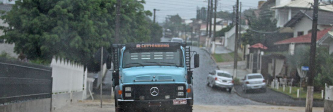Chuvas em Rio do Sul, em Santa Catarina
