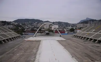 Sambódromo da Marquês de Sapucaí vazio
