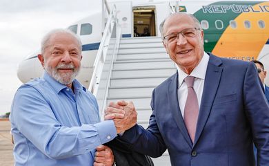 Brasília (DF), 14.08.2023 - Lula viaja ao Paraguai para a posse do novo presidente Santiago Peña. Foto: Ricardo Stuckert/PR