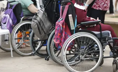 São Paulo (SP), 21/09/2024 -  Praça Roosevelt recebe a  segunda edição da Parada PCD, que celebra a diversidade, a inclusão e o orgulho de ser PCD. A parada acontece no Dia Nacional de Luta da Pessoa com Deficiência.  Foto: Paulo Pinto/Agência Brasil