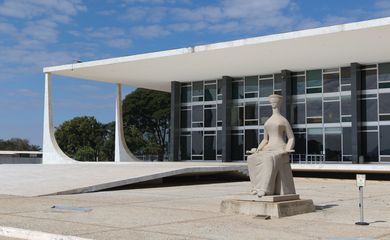 Palácio do Supremo Tribunal Federal na Praça dos Três poderes em Brasília