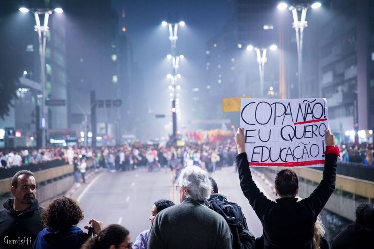 02/06/2023 - São Paulo -  Foto do Protesto - Movimento Passe Livre feito em 20.06.2013. Foto: Gianluca Ramalho Misiti/Flickr