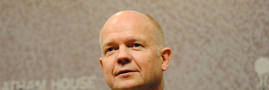 William Hague, chefe da diplomacia britânica.