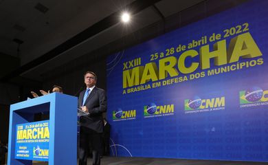 (Brasília - DF, 26/04/2022) Abertura da XXIII Marcha a Brasília em defesa dos Municípios.

Foto: Clauber Cleber Caetano/PR